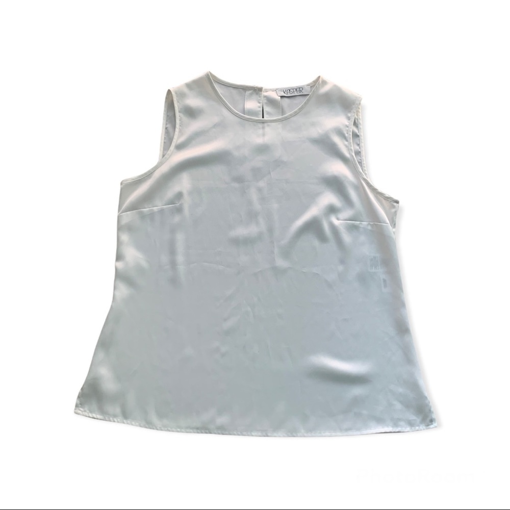 Kasper White Sleeveless Blouse Women’s
